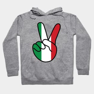 Italy Flag V Sign Hoodie